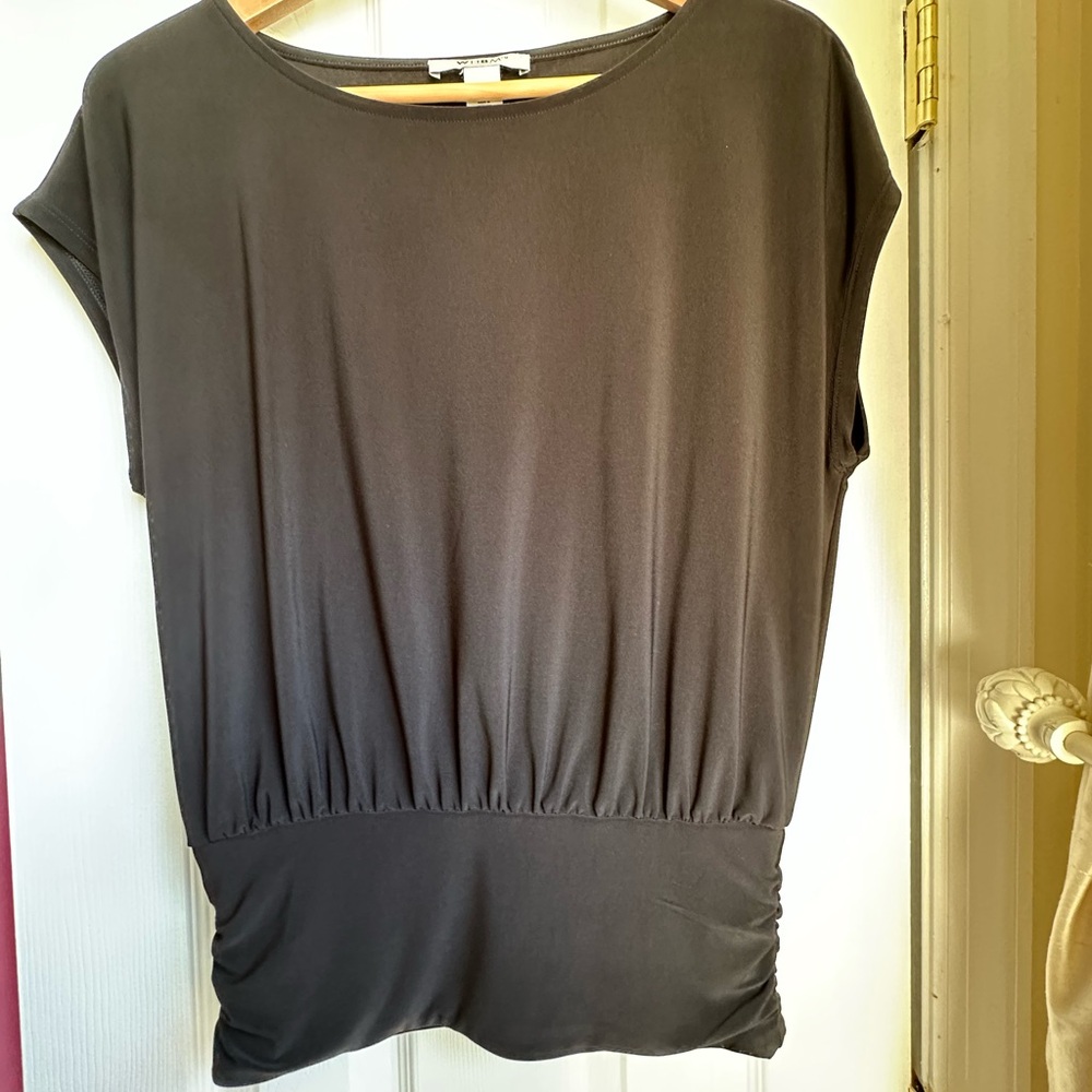White House Black Market Black Blouse